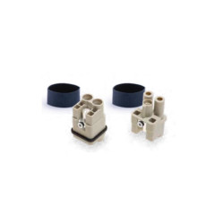 Insert HQ, Raccordement à vis axiale, mâle, 2 pin, 40A, Polycarbonate, 3A 